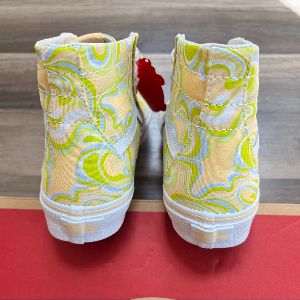 Vans Sk8-Hi Tapered Swirl Lime Cream - Picture 3 of 9